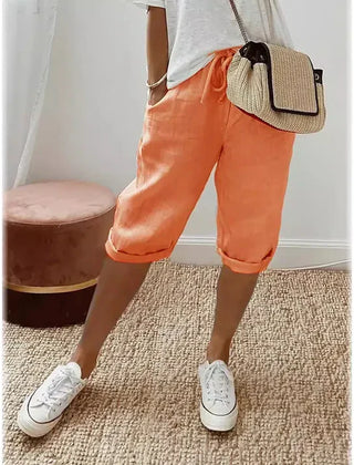Aleah™ Elegant Linen-Cotton Trousers