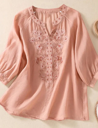 Sophie™ Embroidered Cotton Floral Blouse