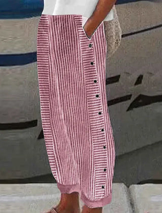 Inaya™ Seabreeze Stripe Button Trousers