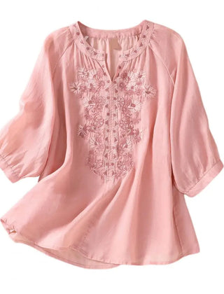 Sophie™ Embroidered Cotton Floral Blouse