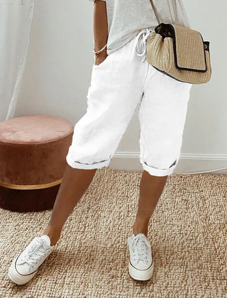 Aleah™ Elegant Linen-Cotton Trousers