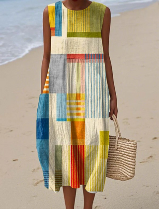 Eve™ Geometric Midi Dress