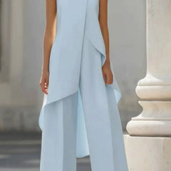 Annabella™ Elegant Drape Long Jumpsuit