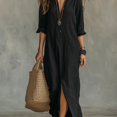 Soline™ Maxi Dress with Buttons