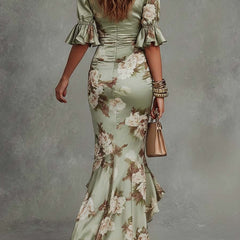 Anastasia™ Long Dress with Floral Print