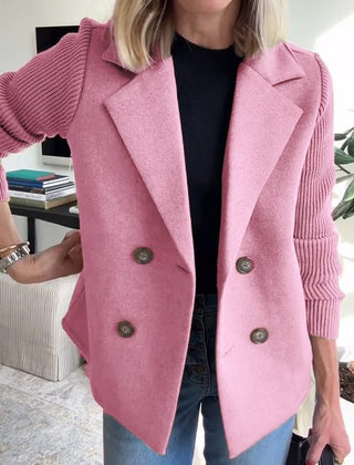 Camryn™ Elegant Knit-Sleeve Blazer