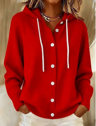 Bella™ | Cozy Hooded Knit Cardigan