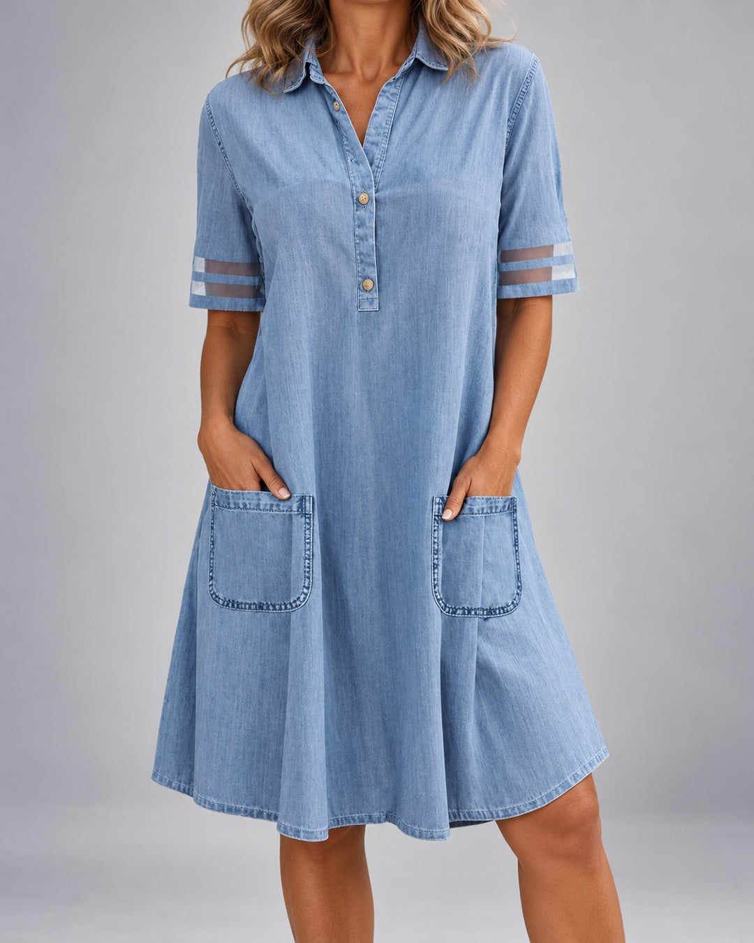 Ashly™ Casual Denim Dress - AI hero