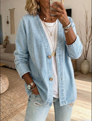 Corinne™ Denim Button Coat