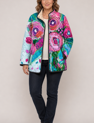 CALLIOPE™ | Elegant Floral Pattern Jacket