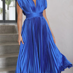 Ottavia™ Elegant Pleated Maxi Dress