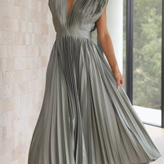 Ottavia™ Elegant Pleated Maxi Dress