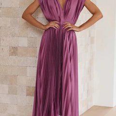 Ottavia™ Elegant Pleated Maxi Dress