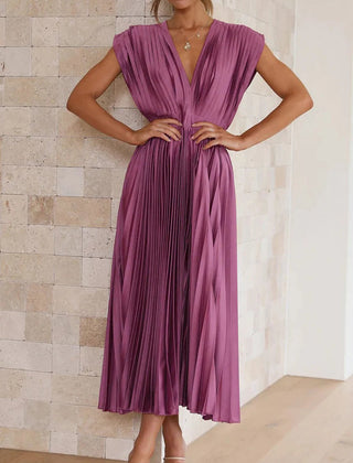 Ottavia™ Elegant Pleated Maxi Dress