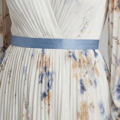 Sabine™ Long Sleeve V Neck Floral Maxi Dress