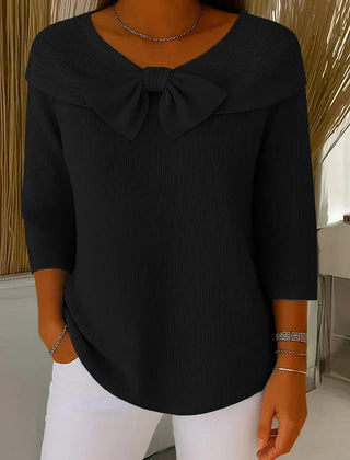 Remi™ Elegant Knitted Bow Top