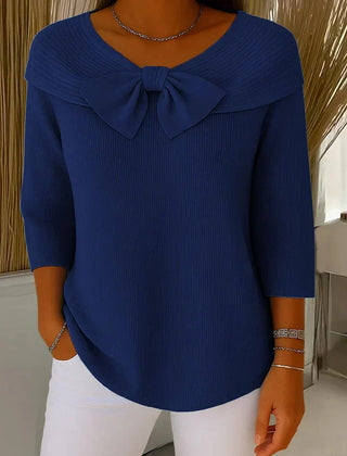 Remi™ Elegant Knitted Bow Top