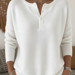 Monica Classic Button Knit Sweater