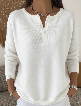 Monica™ | Classic Button Knit Sweater