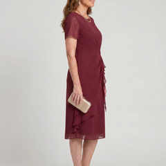 Blake™ Elegant Chiffon Draped Dress