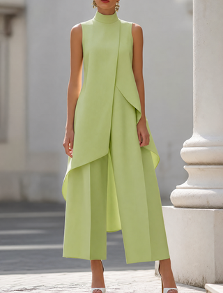 Imogen™ Sculpted High-Neck Wide-Leg Jumpsuit