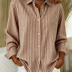 Louise™ | Effortless Striped Knit Cardigan
