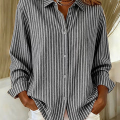 Louise Effortless Striped Knit Cardigan