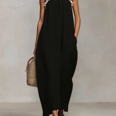 Mirelle™ Maxi Dress with Colour Blocks and Spaghetti Straps