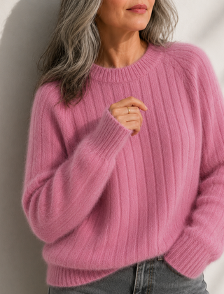 Milana™ | Solid Colour Fluffy Sweater