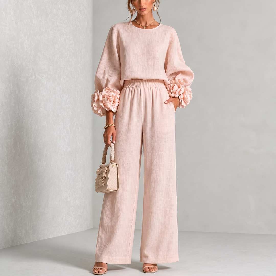 Roselyn™ Floral Cuff Two-Piece Set