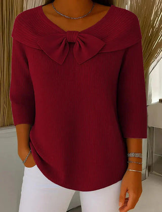 Giana Elegant Bow Knit Jumper