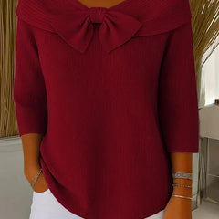 Giana™ | Elegant Bow Knit Jumper