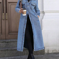 Marisol | Stylish Long Denim Jacket