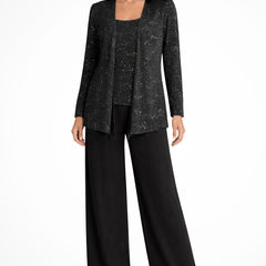 Luna™ Elegant Layered Three-Piece Pants Set