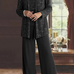 Luna™ Elegant Layered Three-Piece Pants Set