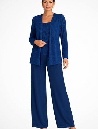 Luna™ Elegant Layered Three-Piece Pants Set