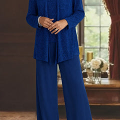 Luna™ Elegant Layered Three-Piece Pants Set