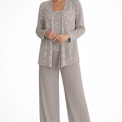 Luna™ Elegant Layered Three-Piece Pants Set