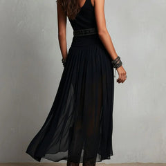 Jolie™ Sleeveless Tank Top with Tulle Skirt Maxi Dress